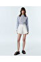 Trok Printed and Contrast Embroidered Shorts - 2