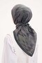Velora Scarf Watercolor Pattern Forest Green 90X90 - 5