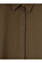 Oversize Linen Blend Women's Shirt Tunic - 6