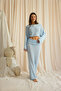 Naval Blue Crop Skirt Knitwear Set - 2