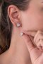Brand Model Shiny Zircon Stone Heart Earrings