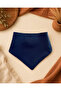 Navy Blue 4 Layer Muslin Baby Drool Bib with Snap Fasteners Soft Baby Bib