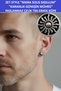 Zet Style – Nigra Solis Sigillum - Seal of the Dark Sun - Single Men's Earring – Stainless Steel - 5