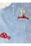 Rabbit Mushroom Embroidery Detailed Baby Girl Salopet Dress Set of 2 - 5
