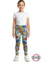 Patterned Children's Leggings - Mixed Floral Patterned Girls' Leggings - Soft, Stretchy, Comfortable Cotton, Anti-Sweat - 3