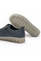 Genuine Leather Casual Shoes with Rubber Laces - 6