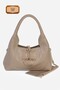 Nora Genuine Suede Shoulder Bag with Metal Buckle