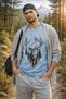 Premium Deer Printed Hunter Theme Unisex Oversize Women's T-Shirt Men's T-Shirt Cotton Oversize T-Shirt - 2