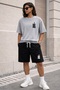 Unisex Summer T-Shirt and Shorts Set Oversize Comfortable Casual Combination Ok Print - 2