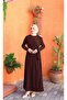 Wonderful Belted Buckle Cross Sandy Dress - 2