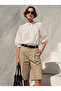Women's White Scallop Lace Trimmed Hakim Collar Cotton Pinterest Shirt Blouse - 7