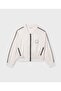 Girl's Striped Zippered Bomber Jacket 8-18 Years Old Kemi̇k - 3