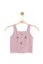 Nk Girl's Stone Embroidered Strappy Crop Top 8-15 Years Old Dried Rose