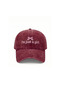 I'M Just a Girl Embroidered Printed Hat / "I'M Just a Girl" Embroidered Printed Baseball Washable Cap
