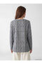 Blue Collar Patterned Blouse - 3