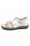 Genuine Leather Orthopedic Sole Women's Sandals Daily Comfortable Summer Velcro Comfort Shoes Sandals - 3