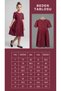 Girls' Embroidered Short Sleeve Dress, Belted Cotton Dress, 7-14 Years - 2