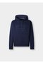 Blue Cotton Blend Men Premium Sweatshirt