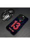 Silicone Edge Hard Back Phone Case Compatible with iPhone 13 Sea Rose - 8