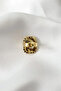 Coffee Stone Ring Oval Ring Gold Plated Ring Henna Ring Evening Dress Ring 2.5 cm - 3