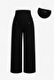 Plus Size Maternity Straight Leg Jeans - Flexible Soft Textured Jeans with Abdominal Support and Adjustable Waist