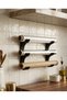 3-Tier Roll Organizer Kitchen Organizer |   Stretch Film, Aluminum Foil, and Greaseproof Paper Cabinet and Wall Hanger - 2