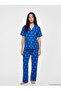 Rmz Gi̇yi̇m Farkiyla Bow Embroidered Maternity Pajama Set