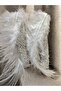 Stoned and Feathered Clip Buckle Shiny Stone Clip Buckle Feathered Buckle 2 Pieces - 2