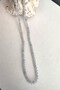 Certified 4 mm Blue Quartz Natural Stone Necklace
