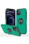 Ilkeshop New iPhone 12 Pro Max Case Elite Ring Cover (170323) - Green