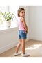 Pink Crew Neck Kuromi Printed Girl's Crop Undershirt - 2