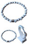 Havlite stone hematite stone natural stone bracelet havlite cylinder model - 2