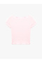Bürümcük Fabric Slim Fit Short Sleeve Off-The-Shoulder Boat Neck Blouse - 5