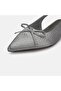 Large Size Women's Stone-Faced Ballet Flats 41-42-43-44-Silver - 6