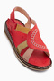 Cathrin Genuine Leather Red Women's Sandals