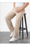 Men's Ribbed Comfortable Cut Summer Baggy Trousers - 3
