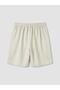 Elastic Waist Women's Pleated Shorts (S6) - 6