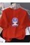 Printed Oversized Unisex Women's Crewneck T-Shirt