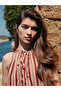 Timeless Clothing & Timeless Choices Tie-Back Collar Striped Blouse