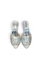 Women's Slippers with Heels, Silver Stone Beaded Evening Dress, New Season F400 - 6