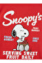 Red Crew Neck Snoopy Printed Women's T-Shirt - 3