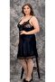 Large Size Stylish Design Leopard Pattern Lace Embroidered Luxury 2-Piece Satin Nightgown - Ssssss3454-2 - 2