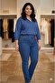 Plus Size Women's Piped Leg Jeans
