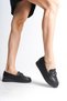 Giselle Orthopedic Comfortable Sole Buckle Detailed Classic Women's Ballerina Mother Shoes Cst - Black - 4