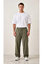 Men's Khaki Parachute Fabric Baggy Oversize Loose Fit Sweatpants - 2
