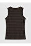 Sparkling Choices from Shining Store Zero Roba Collar Striped Women's Undershirt - 2