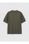 Green Crew Neck Boys' Thick Basic T-Shirt - 6