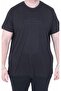 Men's Oversize Crew Neck T-Shirt Excuses 26130 Black - 2