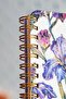 Floral Collection A5 Premium Spiral Notebook 90Gr Checkered + Sticker - 3