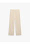 High Waist Pocket Detailed Crepe Fabric Wide Leg Trousers - 4
